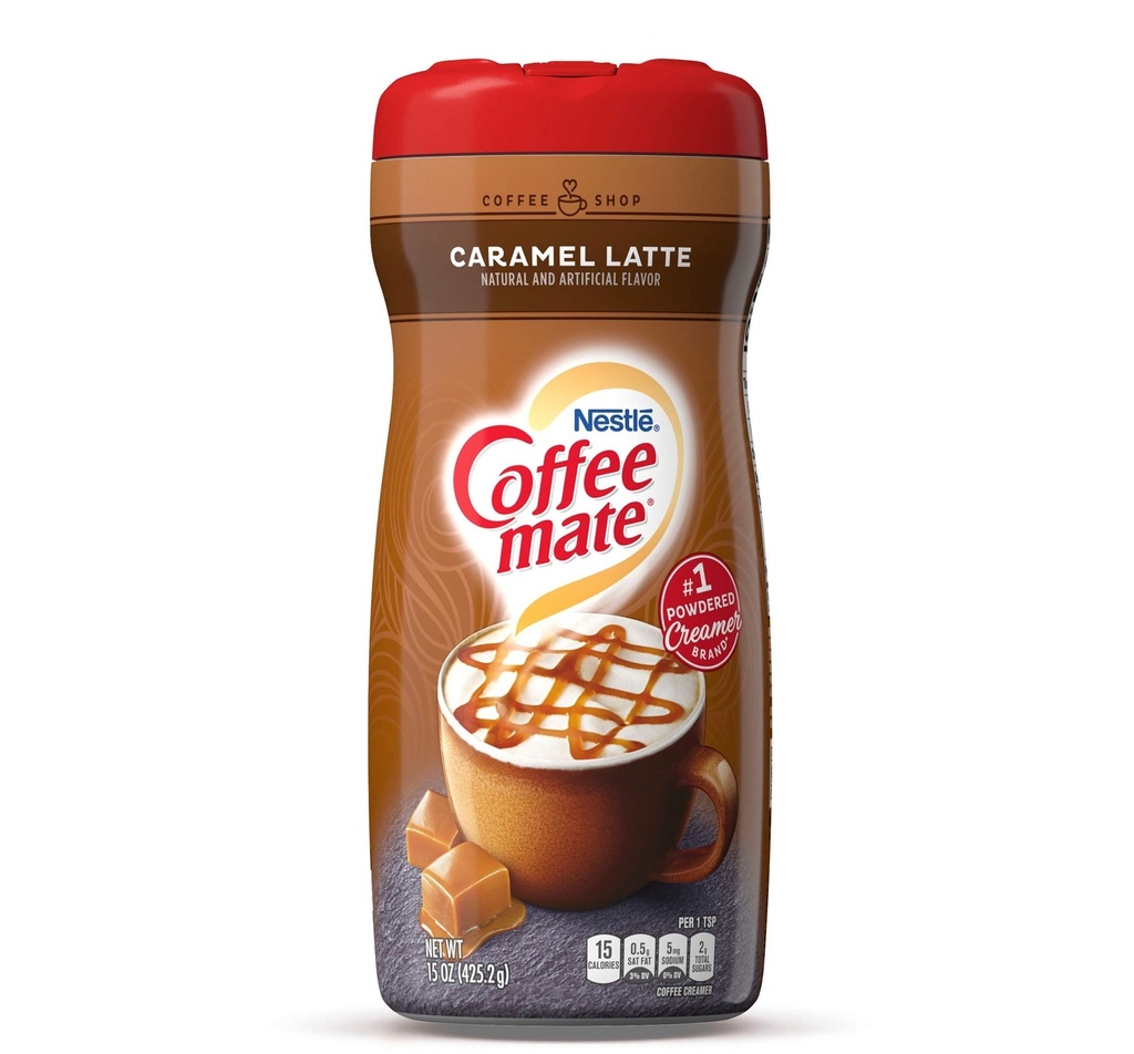 COFFEE MATE NESTLE CARAMEL LATTE GLUTEN FREE 425,2 GR