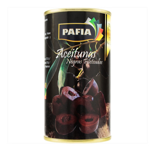 ACEITUNAS PAFIA NEGRAS FILETEADAS 350 GR