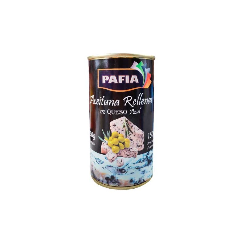 ACEITUNAS PAFIA  RELLENAS DE QUESO AZUL 350 GR