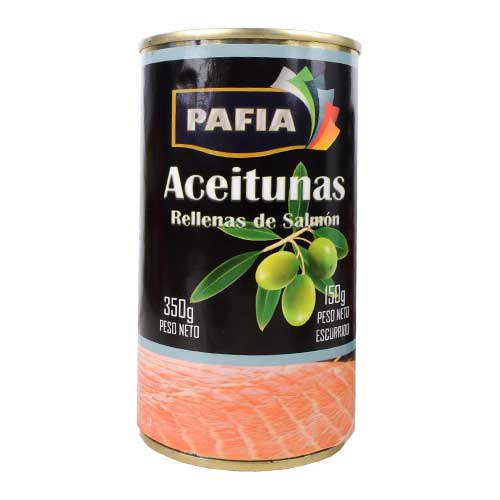 ACEITUNAS PAFIA RELLENAS DE SALMON 350 GR
