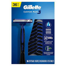 AFEITADORA GILLETTE DESECHABLE CUSTOM PLUS UNIDAD