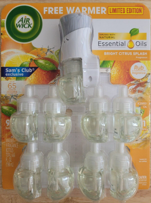 AMBIENTADOR AIR WICK 9 REFILLS BRIGHT CITRUS SPLASH