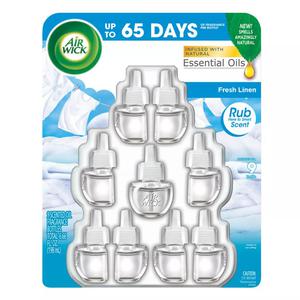 AMBIENTADOR AIR WICK 9 REFILLS FRESH LINEN