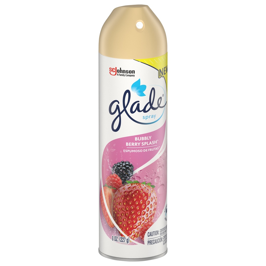 AROMATIZANTE GLADE SPRAY BUBBLY BERRY SPLASH 175 GR