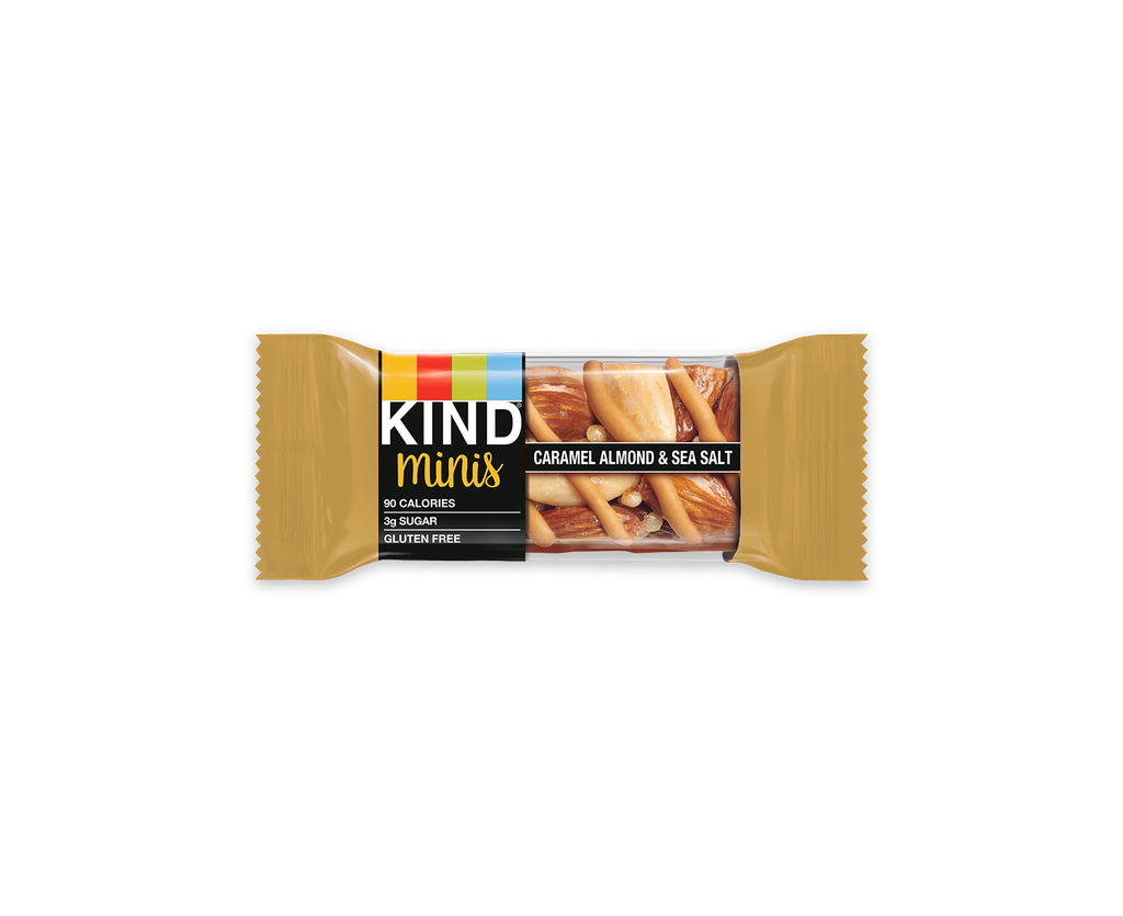 BARRA DE PROTEINA KIND MINIS CARAMEL ALMOND & SEA SALT