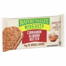 BARRA PROTEICA NATURE VALLEY BISCUITS ALMOND BUTTER CINNAMON ALMOND BUTTER 38 GR.