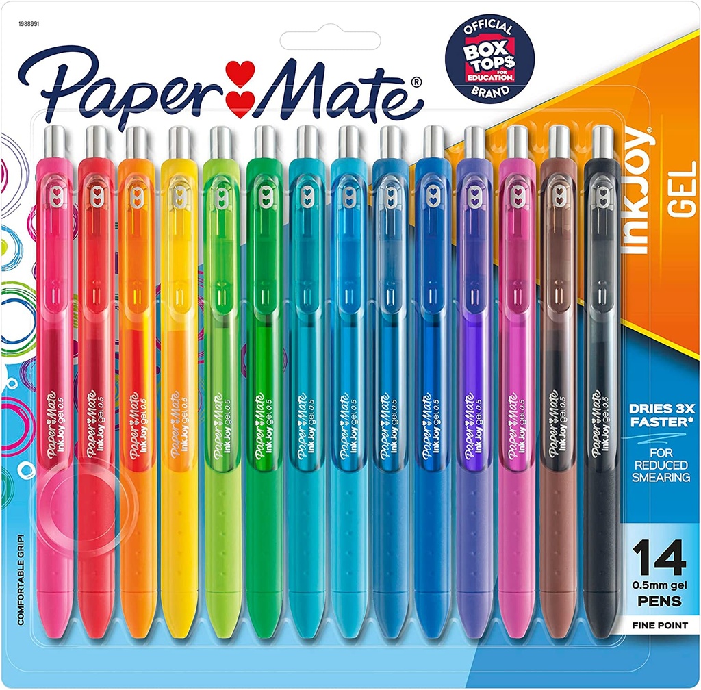 BOLIGRAFOS PAPER MATE DE GEL COLORES VARIADOS 