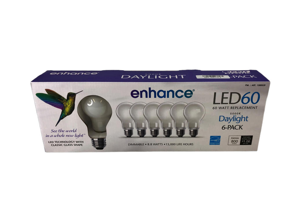 BOMBILLOS ENHANCE LED 60 6 UND
