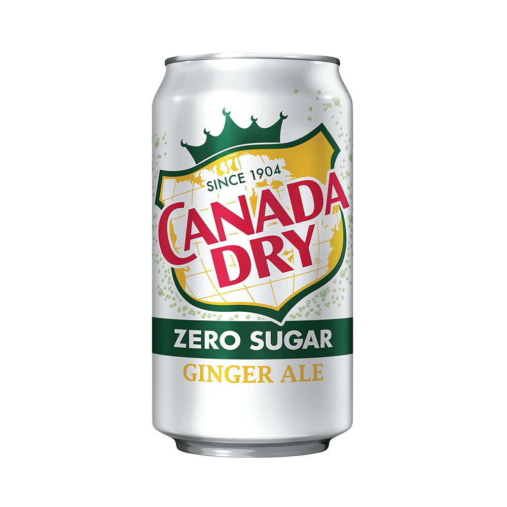 BEBIDA GASEOSA CANADA DRY ZERO SUGAR GINGER ALE 355 ML 