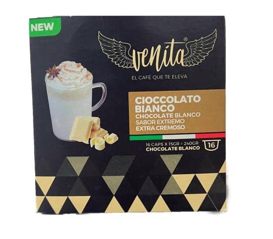 CAPSULAS DE CAFE VENITA CIOCCOLATO BIANCO 16 CAPS 