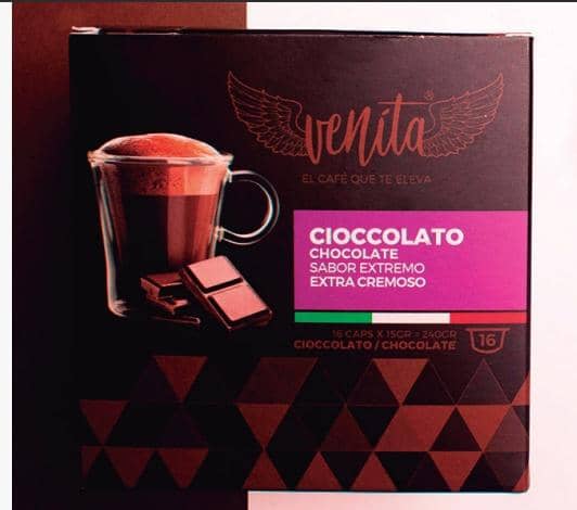 CAPSULAS DE CAFE VENITA CIOCCOLATO 16 CAPS 224 GR