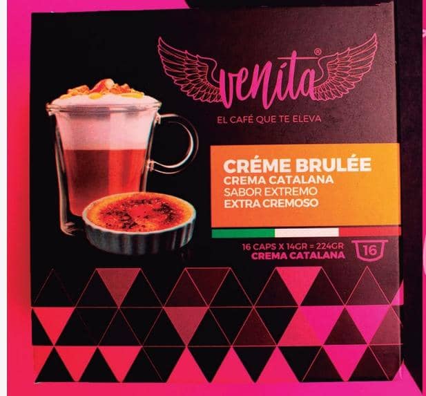 CAPSULAS DE CAFE VENITA CREME BRULEE 16 CAPS 224 GR