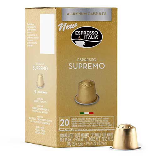CAPSULAS DE CAFE ESPRESSO ITALIA NESPRESSO SUPREMO 110 GR