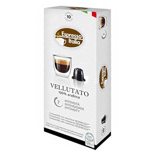 CAPSULAS DE CAFE ESPRESSO ITALIA NESPRESSO VELLUTATO 10 CAPS