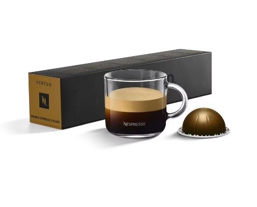 CAPSULAS DE CAFE NESPRESSO VERTUO DOUBLE ESPRESSO CHIARO 100 GR 10 CAPS