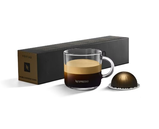 CAPSULAS DE CAFE NESPRESSO VERTUO DOUBLE OSCUROESPRESSO 100 GR 10 CAPS