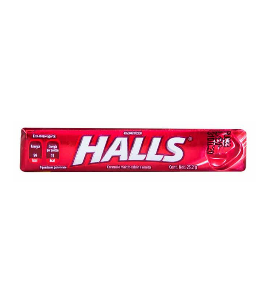 CARAMELOS HALLS CHERRY 25.2 GR