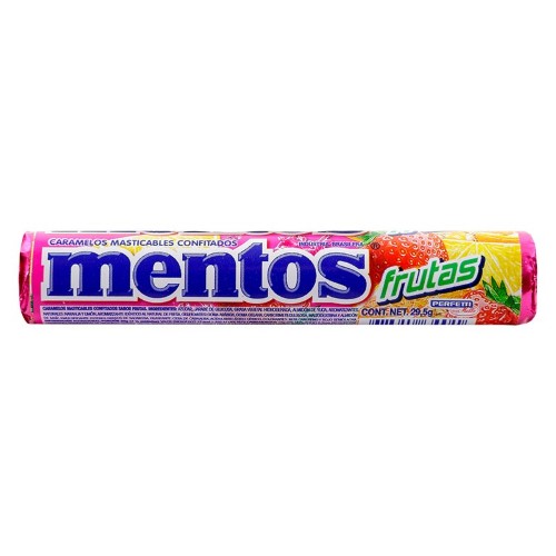 CARAMELOS MENTOS MASTICABLE FRUTAS 29.5 GR