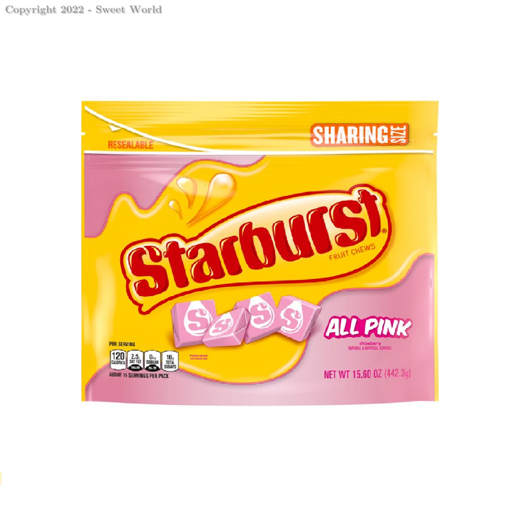 CARAMELOS STARBURST ALL PINK 442.3 GR