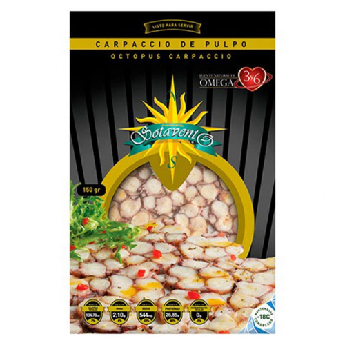 CARPACCIO SOTAVENTO DE PULPO 150 GR