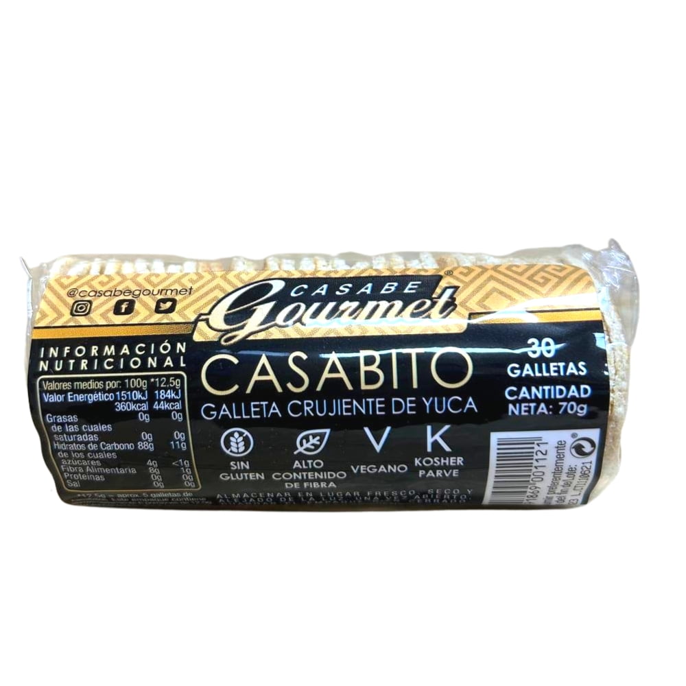 CASABE GOURMET NATURAL 30 UNIDADES