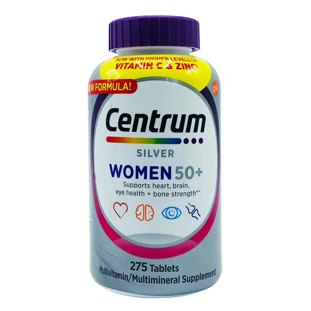 MULTIVITAMINICO CENTRUM SILVER WOMEN 50+ 275 TABLETS NEW FORMULA