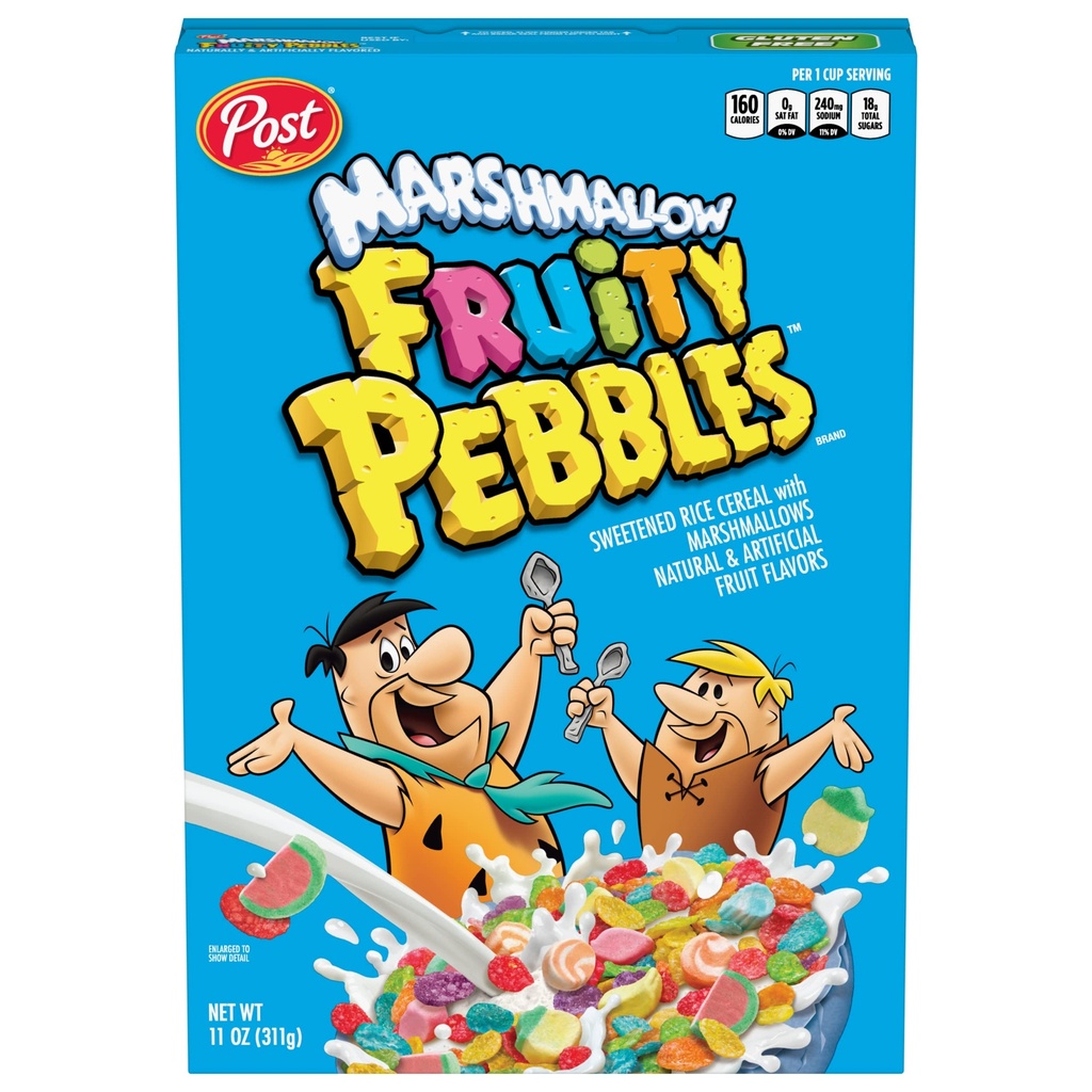 CEREAL FRUITY PEBBLES MARSHMALLOW 11 OZ