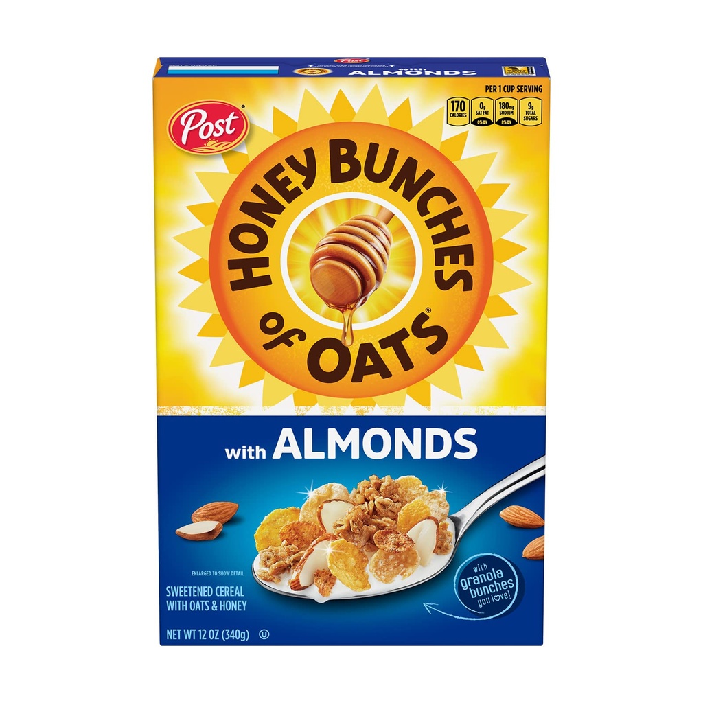 CEREAL HONEY BUNCHES OF OATS ALMONDS 340 GR