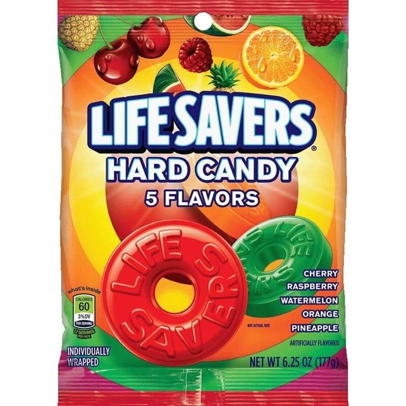CARAMELOS LIFE SAVERS HARD CANDY 5 FLAVORS 177 GR