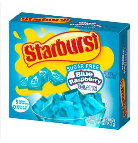 CARAMELOS STARBURST SUGAR FREE BLUE RASPBERRY 18.3 G
