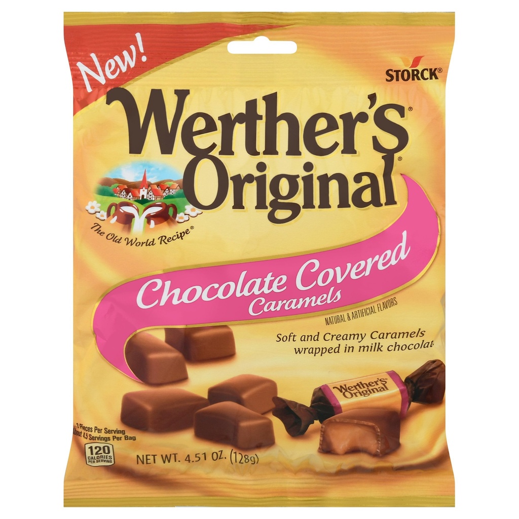 CARAMELO WERTHERS ORIGINAL CHOCOLATE COVERED 128GR