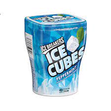 CHICLE ICE CUBES PEPERMINT 40 GUM