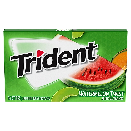 CHICLE TRIDENT WATERMELON TWIST 14 STICKS