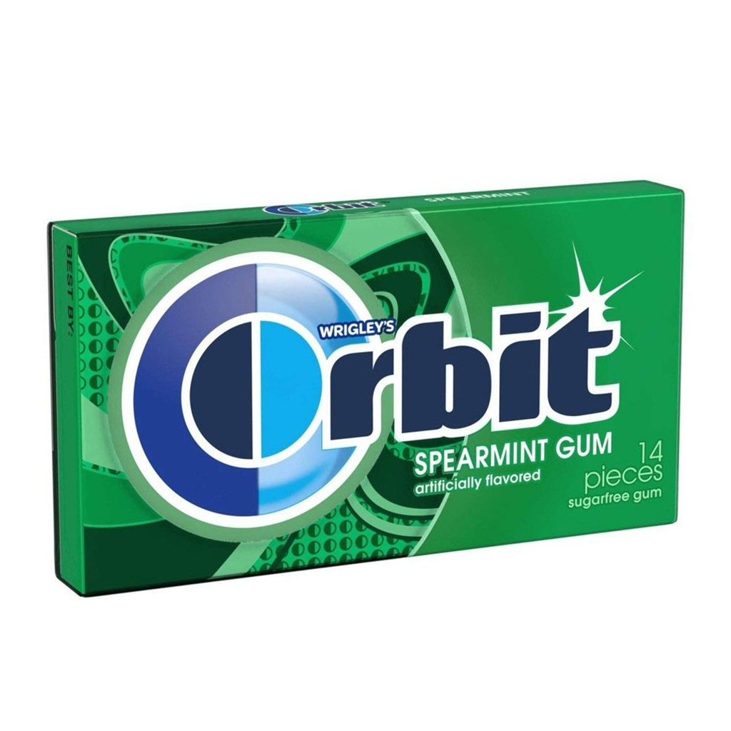 CHICLET ORBIT SPEARMINT GUM 1.9 GR