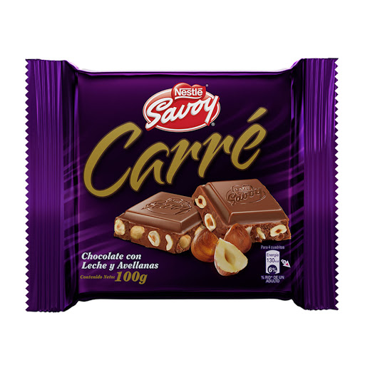 CHOCOLATE SAVOY AVELLANA CARRE 100 GR