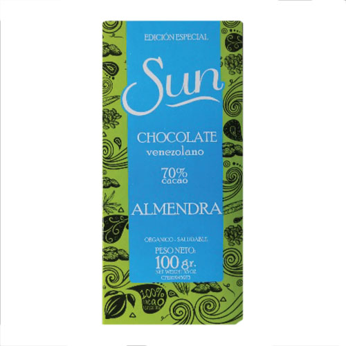 CHOCOLATE SUN ALMENDRA 100 GR