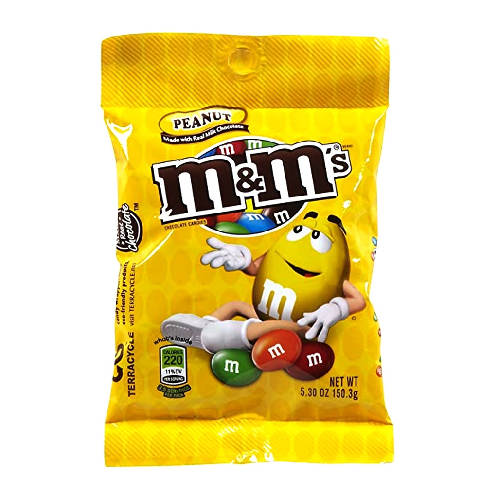CHOCOLATE M&M CANDIES PEANUTS 150.3 GR