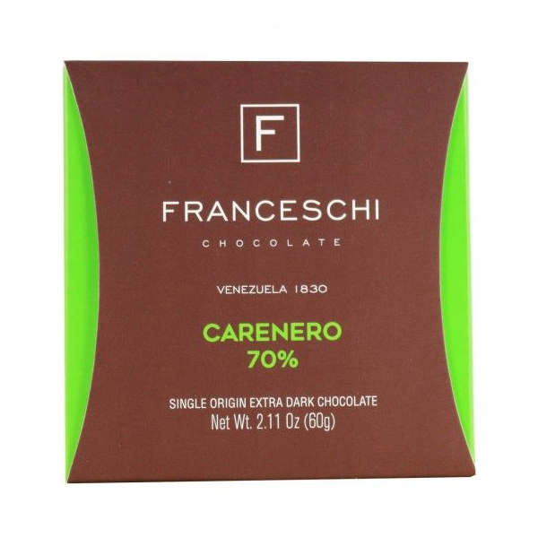 CHOCOLATE FRANCESCHI CARENERO 70 % 60 GR