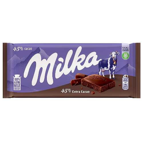 CHOCOLATE MILKA EXTRA CACAO 100 GR 