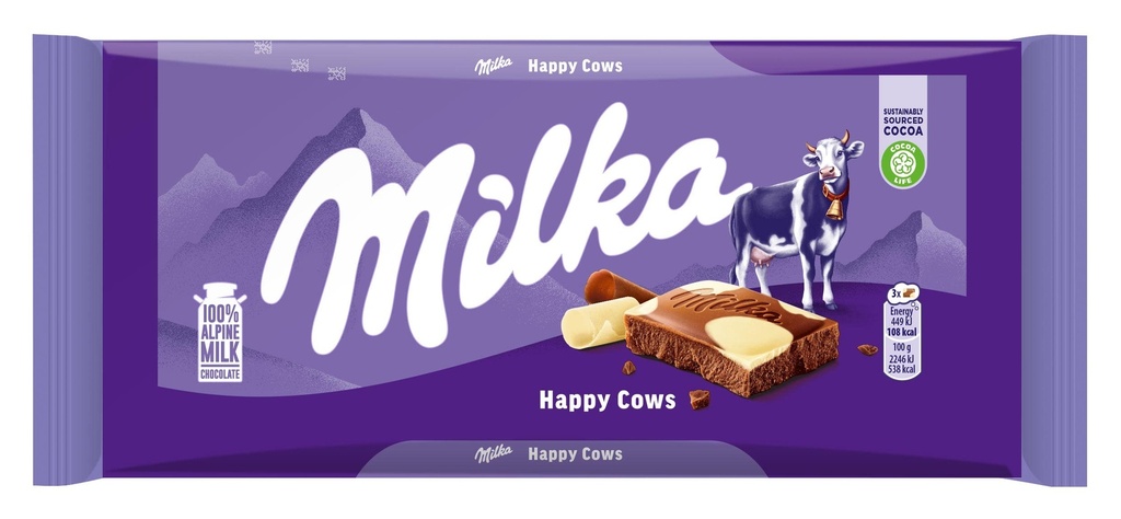 CHOCOLATE MILKA KUHFLECKEN COW SPOTS 100 GR