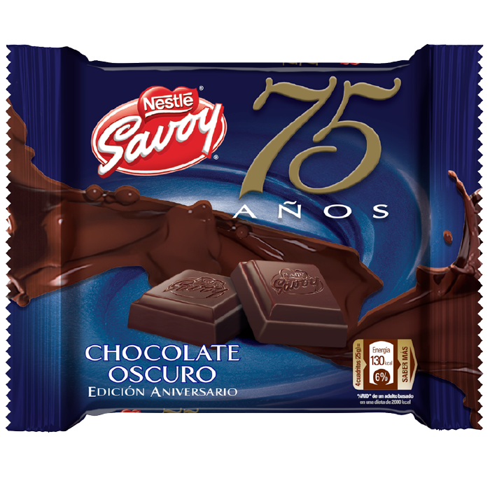 CHOCOLATE SAVOY OSCURO EDICION 75 ANIVERSARIO 100 GR