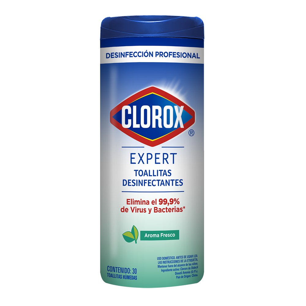 CLOROX TOALLITAS HUMEDAS EXPERT 30 UNID