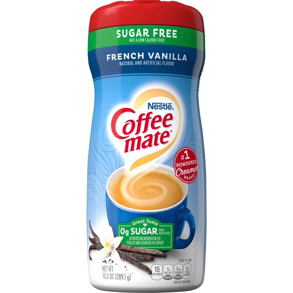 COFFEE MATE NESTLE FRENCH VANILLA SUGAR FREE 289.1 GR 