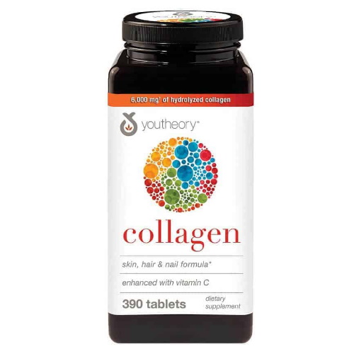 COLAGENO + BIOTIN YOUTHEORY 600 MG 390 TABLETS