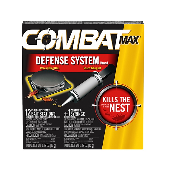 INSECTICIDA COMBAT MAX DEFENSE SYSTEM 12 GR 