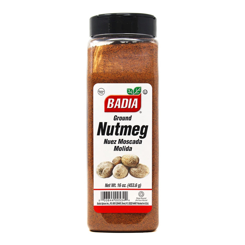 CONDIMENTO BADIA GROUND NUTMEG NUEZ MOSCADA MOLIDA 453,6 GR 