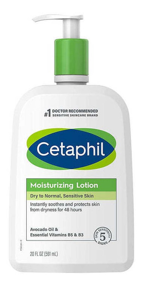 CREMA CORPORAL CETAPHIL MOISTURIZING LOTION DRY TO NORMAL AVOCADO OIL 591 ML