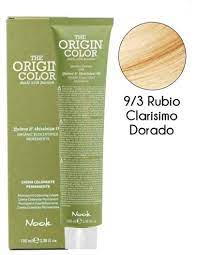 TINTE NOOK PERMANENTE RUBIO CLARISIMO DORADO 9.3