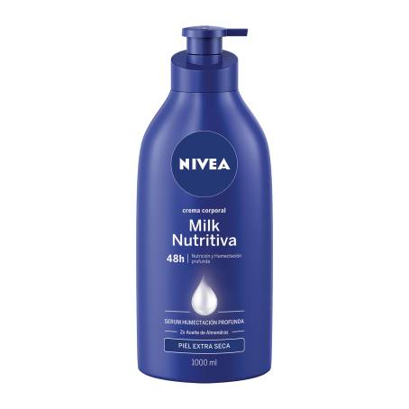 CREMA CORPORAL NIVEA MILK NUTRITIVA 1000 ML 