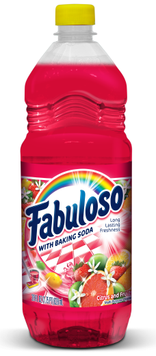 DESINFECTANTE FABULOSO BAKING SODA - CITRUS AND FRUITS 828 ML